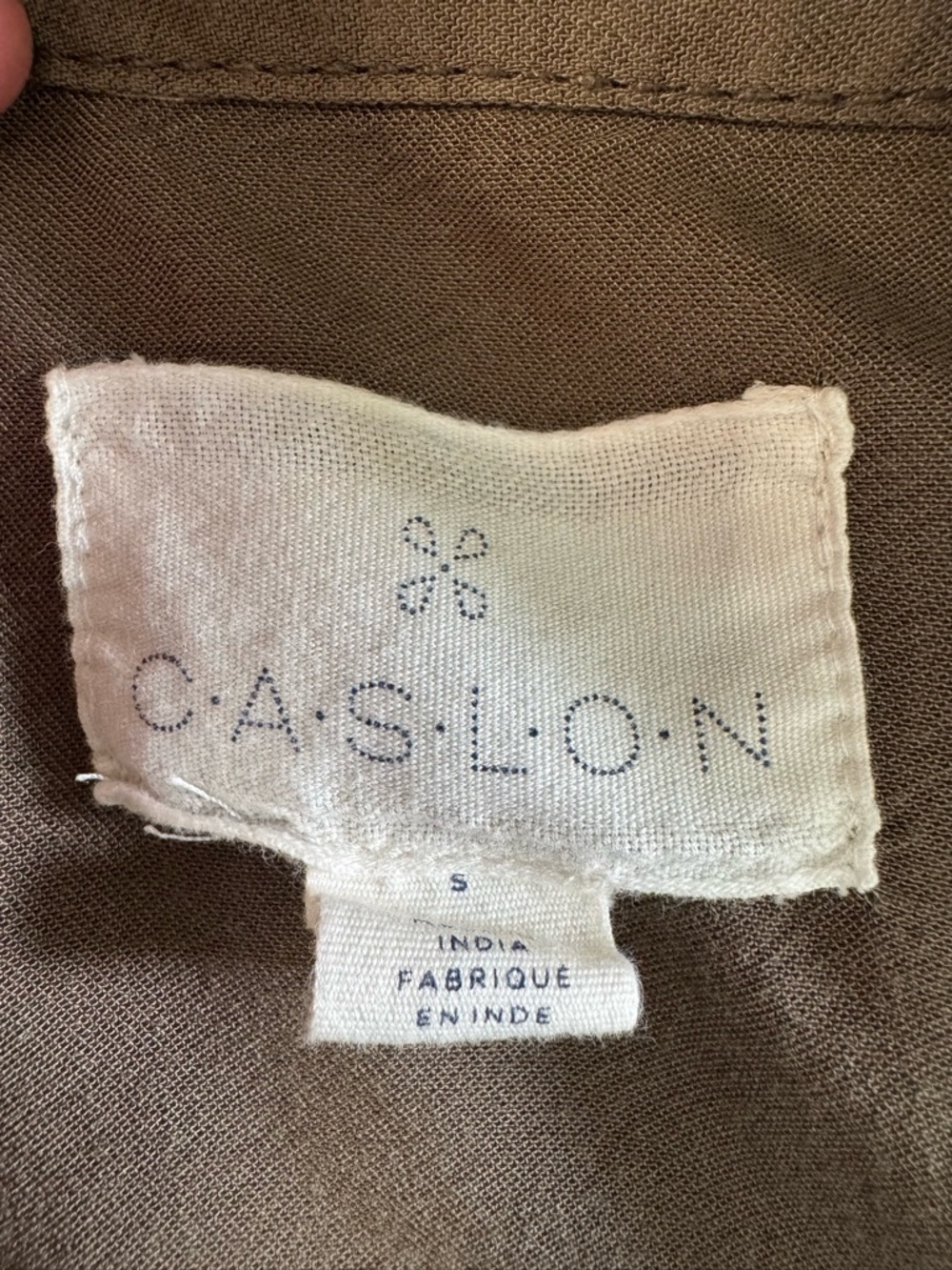 Caslon Olive Green Utility Jacket with Drawcord Waist - Picture 7 of 7